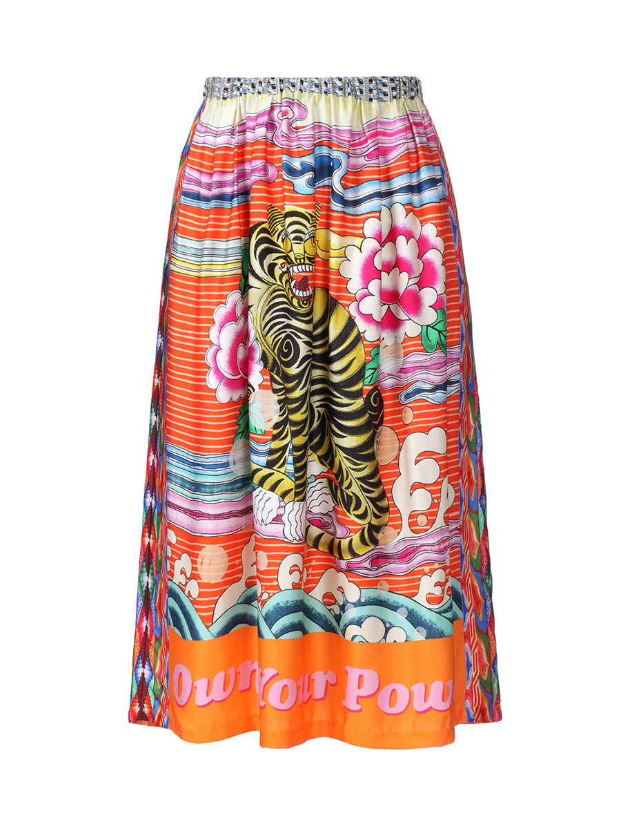 Rosalee Oriental Power Skirt