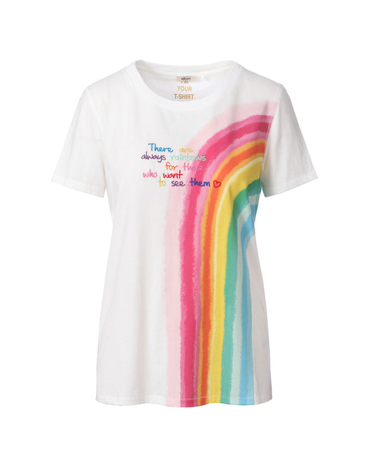 Zoey Rainbow Printed Printed