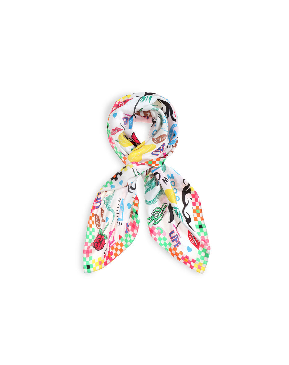 River Tattoo Printed Scarf