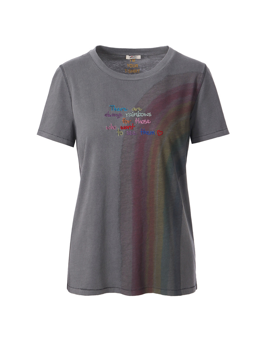 Zoey Rainbow Printed Printed