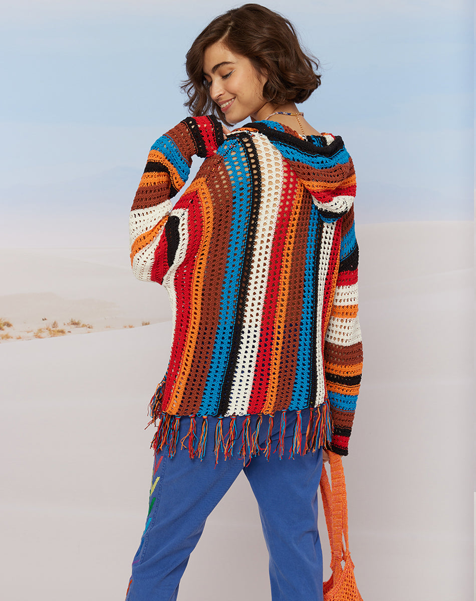 Stella Crochet Colorful Hoodie