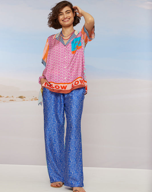 Avery Straight Leg Rangoli Printed Trousers