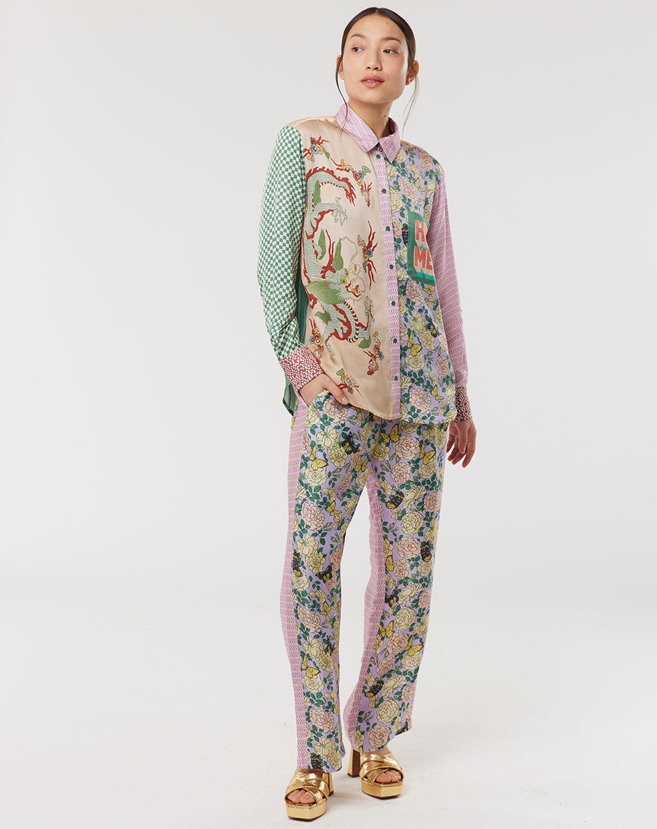 Isabel Mixed Print L'amour Shirt