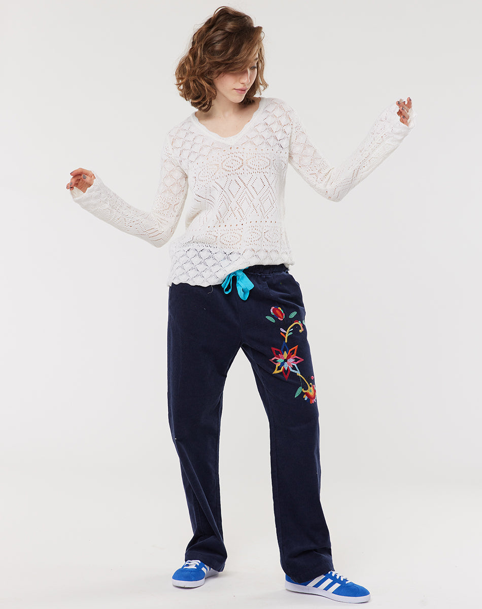 Bianca Cord Blue Pants