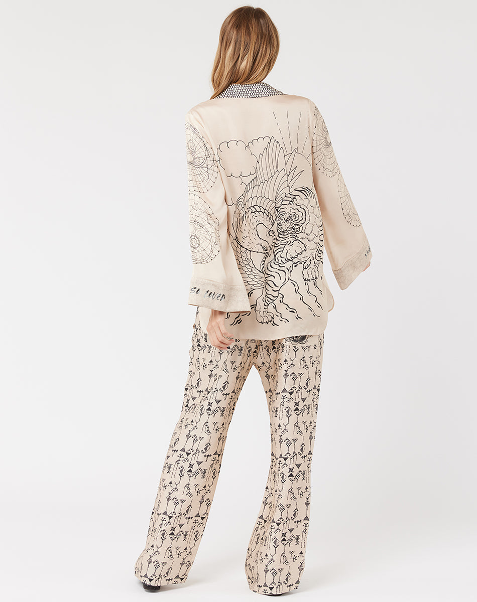 Bailey Straight Leg Blossom Printed Pants