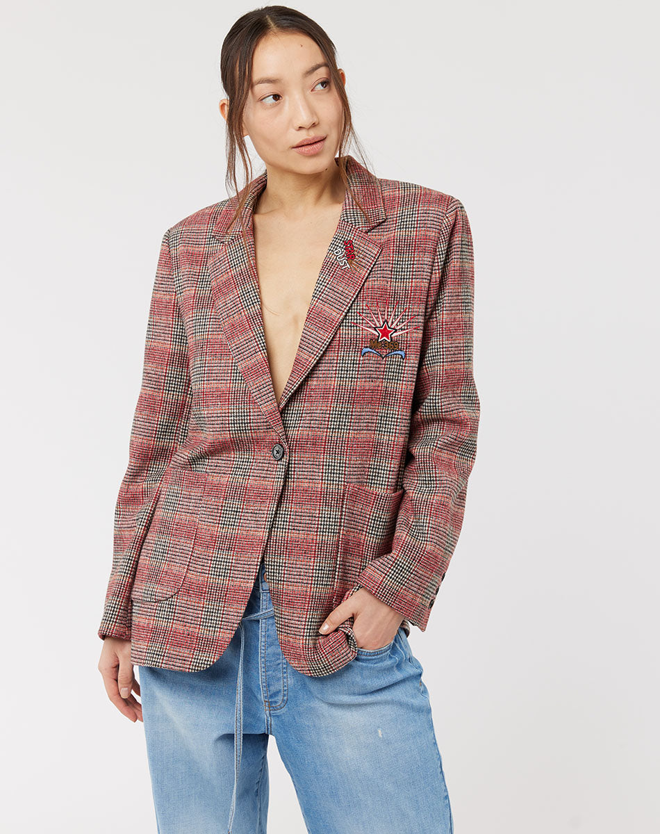 Linda Tartan Tiger Jacket