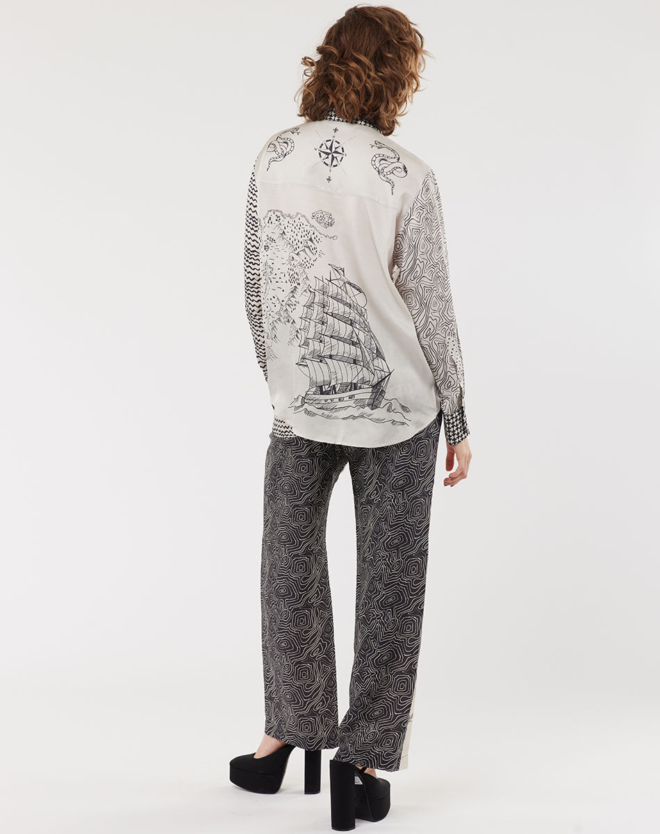 Isabel Mixed Print Voyage Shirt