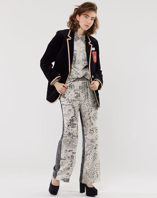 Bailey Straight Leg Voyage Printed Pants