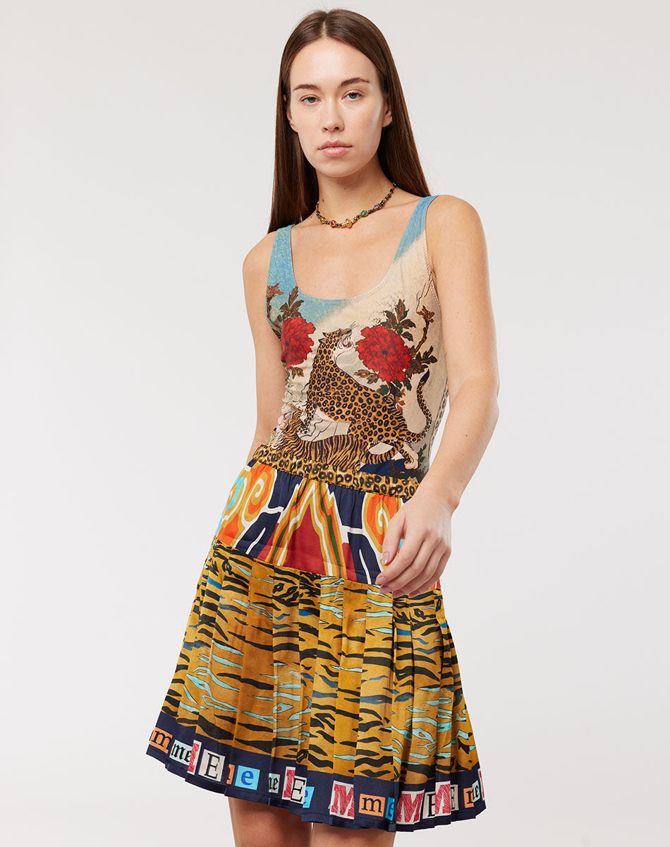 Diana Pleated Oriental Skirt