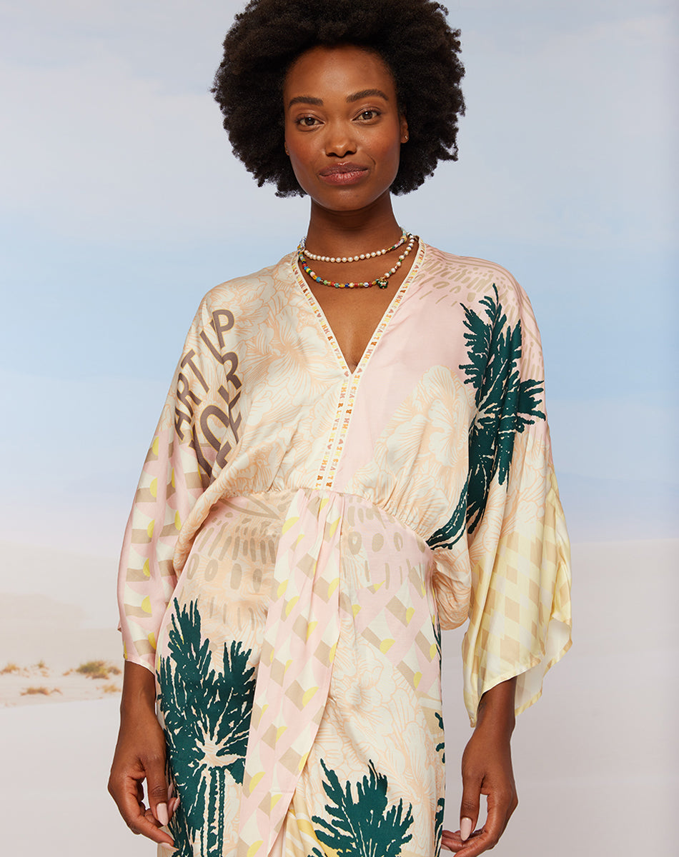 Sophia Kimono Vacation Dress