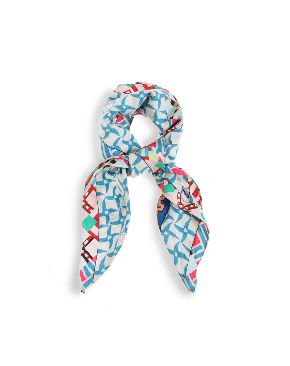 Hazel Printed Linen Scarf