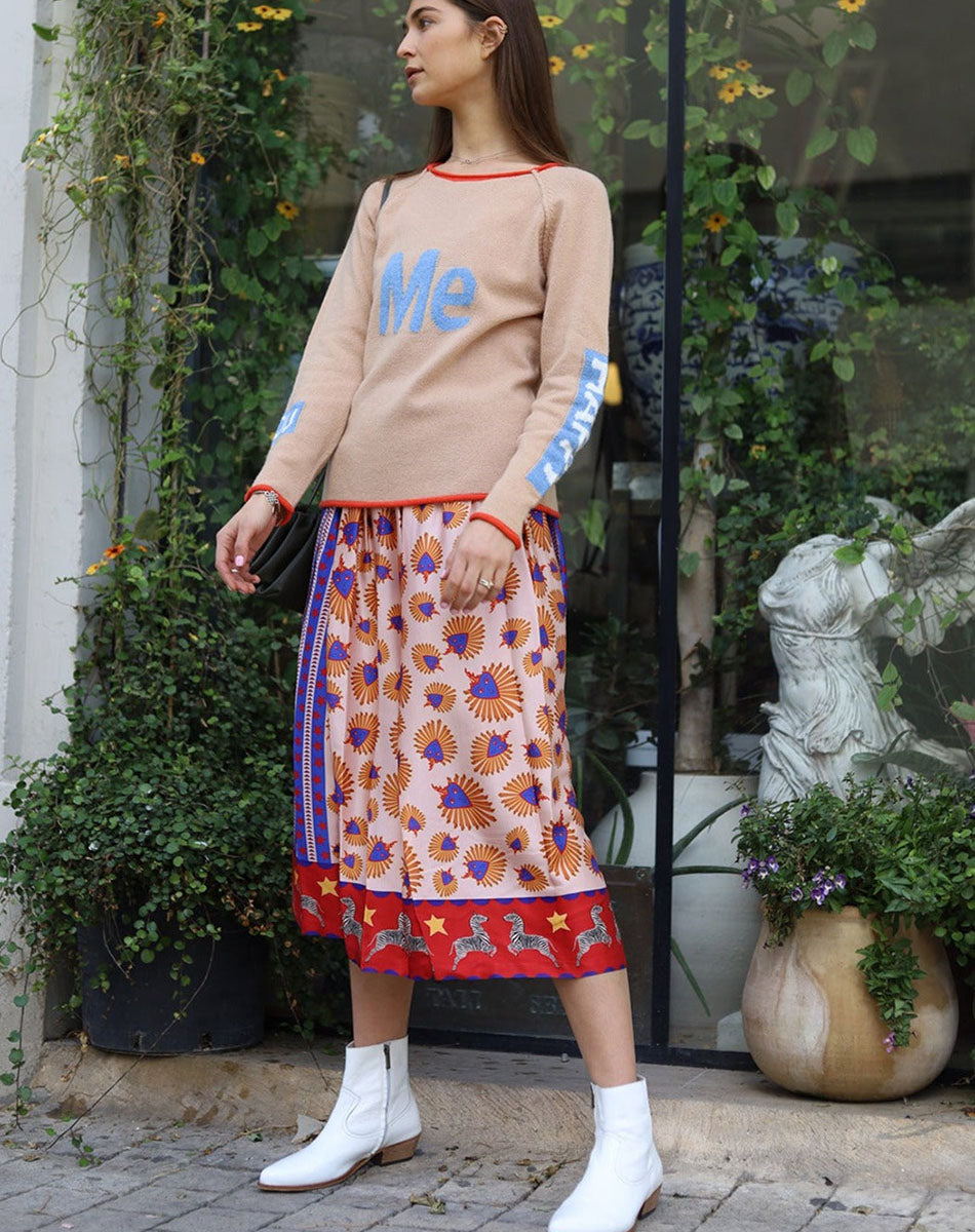 Joy Heart Printed Skirt