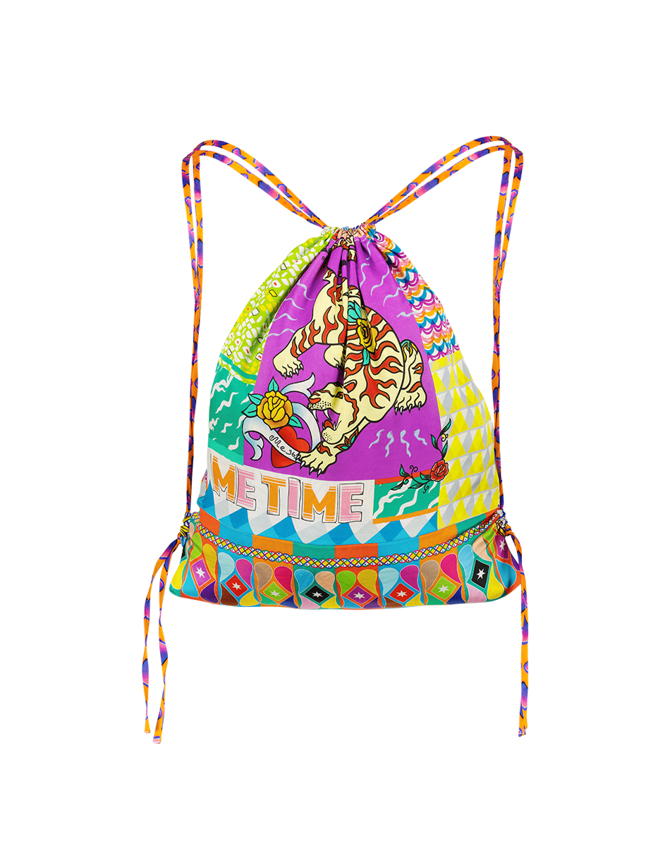 Cecilia Artisan Drawstring Bag