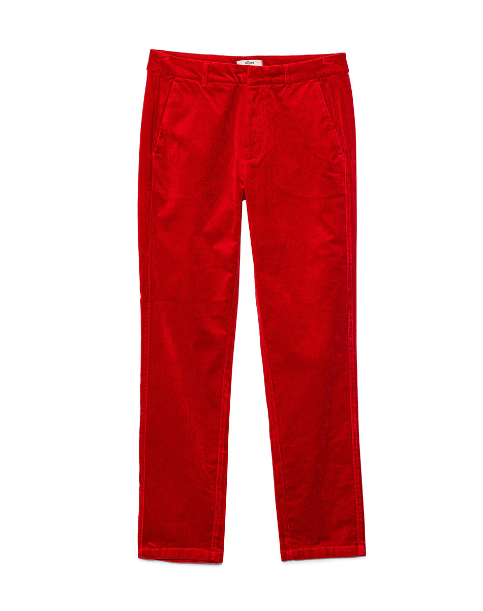 Leona Velour Red Pants