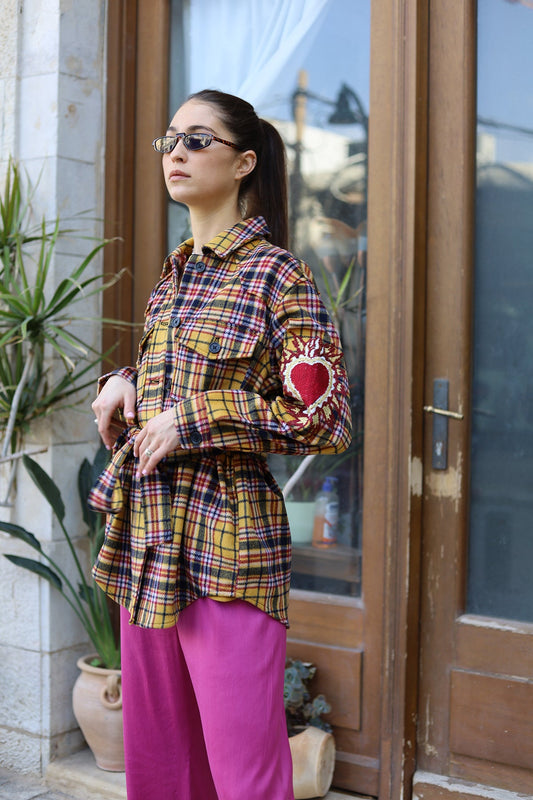 Noemie checked jacket