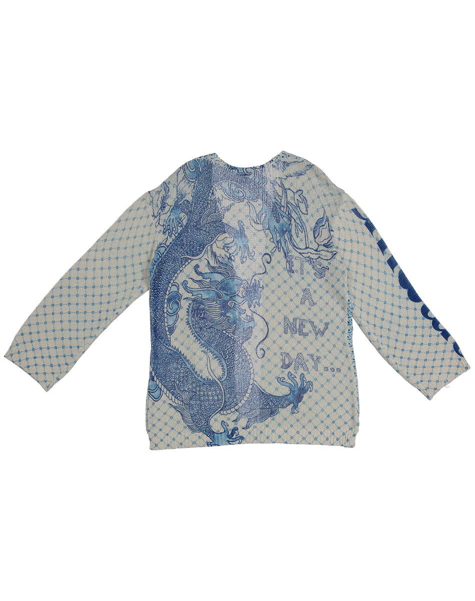 Victoria Amalfi Linen Printed Cardigan