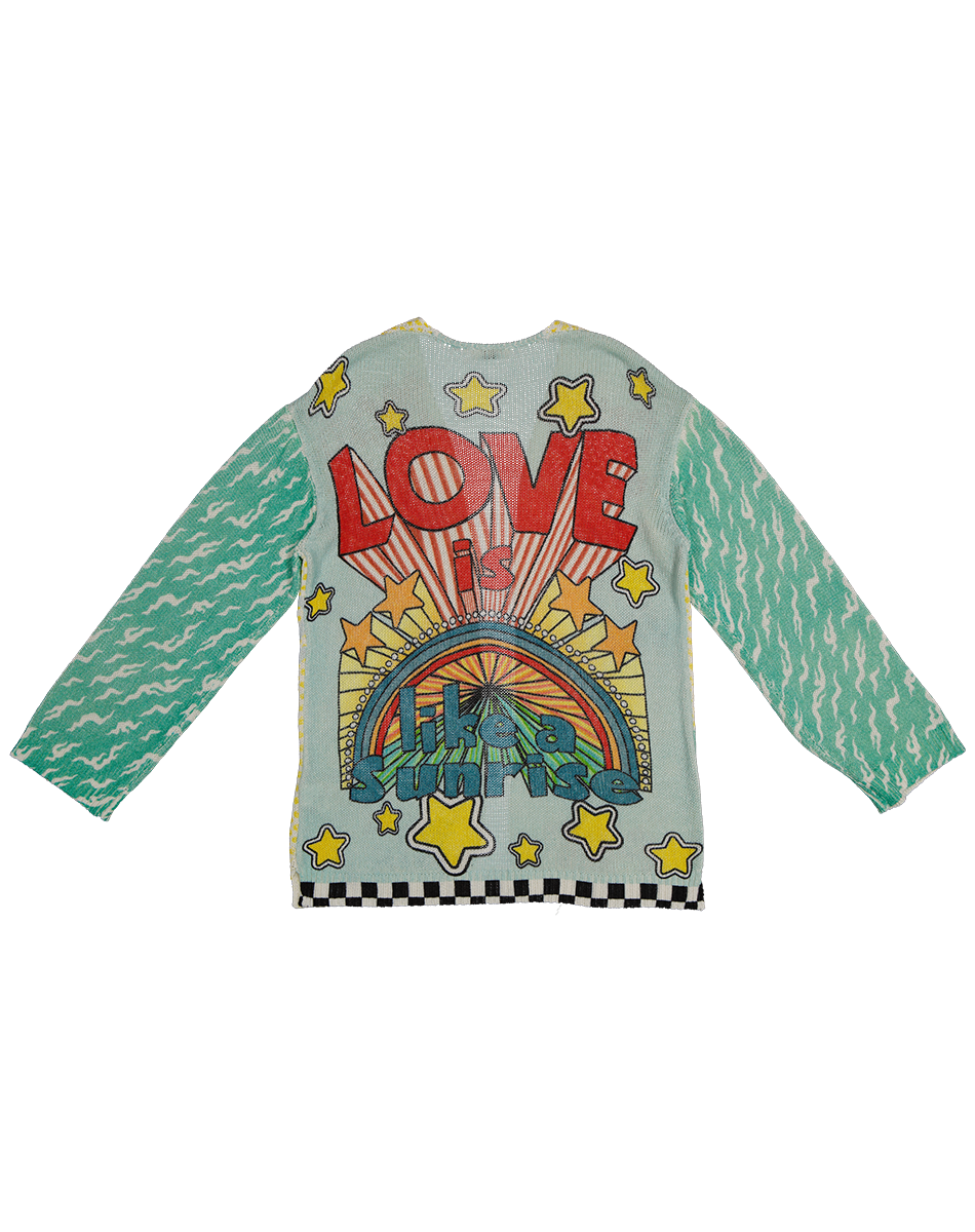 Victoria Love Linen Printed Cardigan