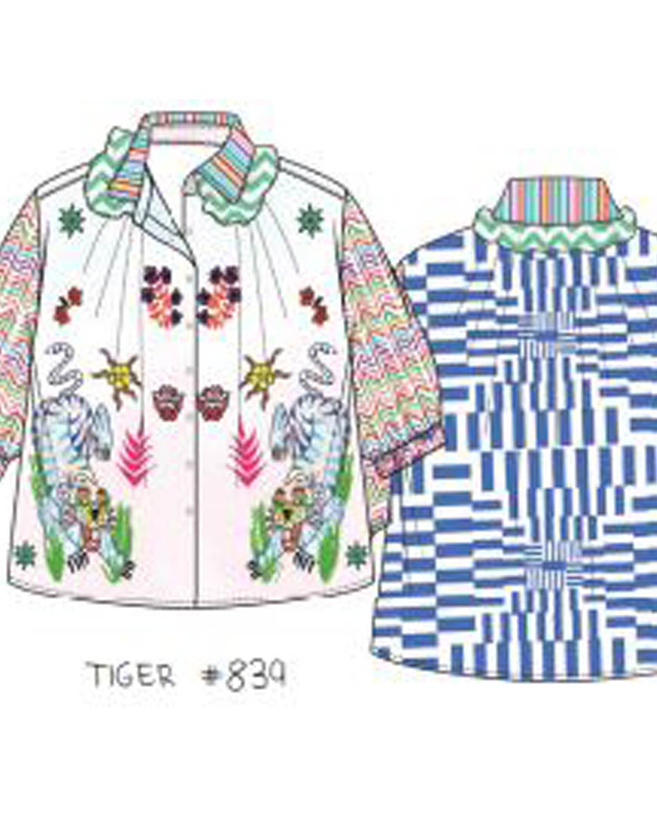 Harper Tiger Blouse