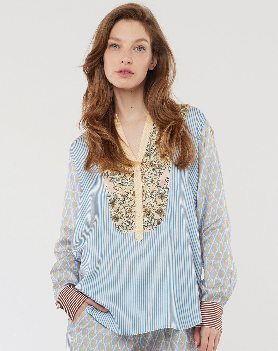 Gabriella Bib Front Romance Shirt